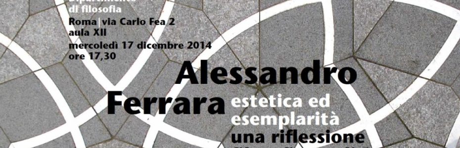 Lezione magistrale di Alessandro Ferrara